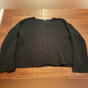 black sweater, youth XL